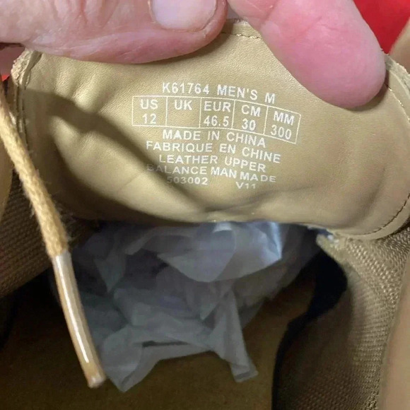 Rockport Tan Leather Suede Tie Shoes Size 12 - Picture 5 of 9